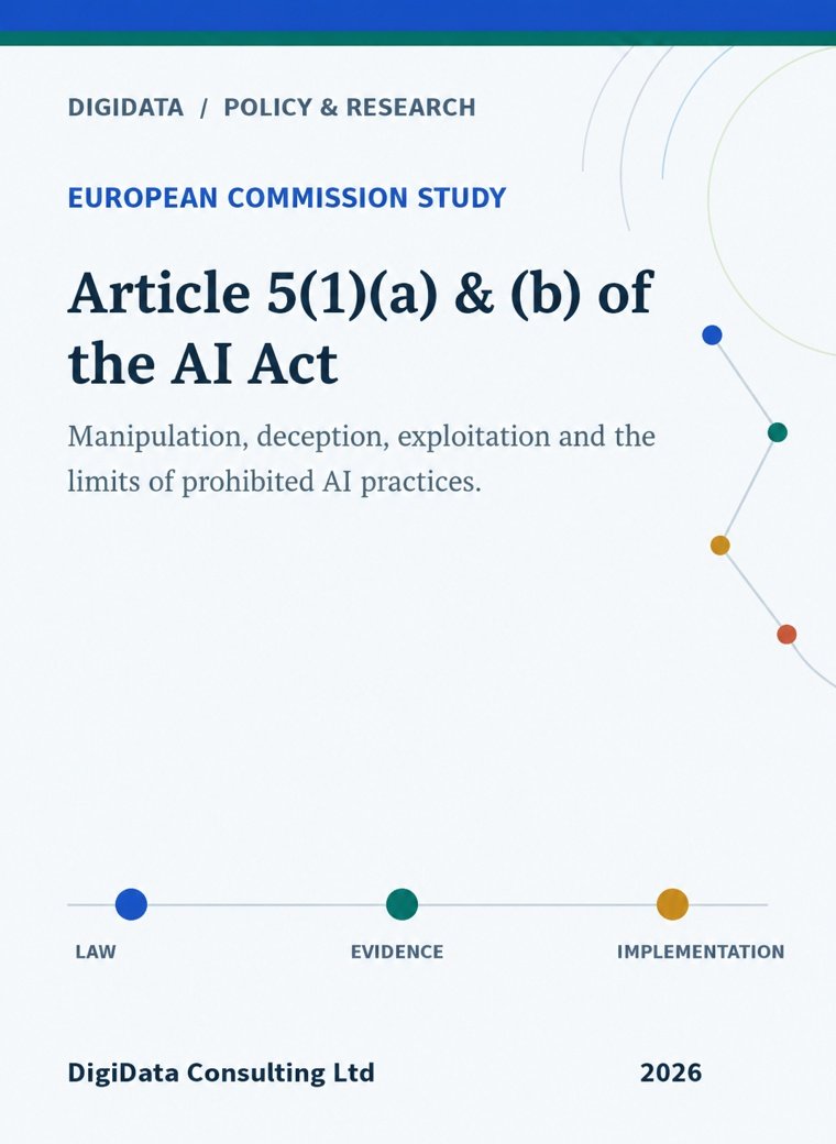 Cover for Report for the European Commission on Article 5(1)(a) and (b) of the AI Act