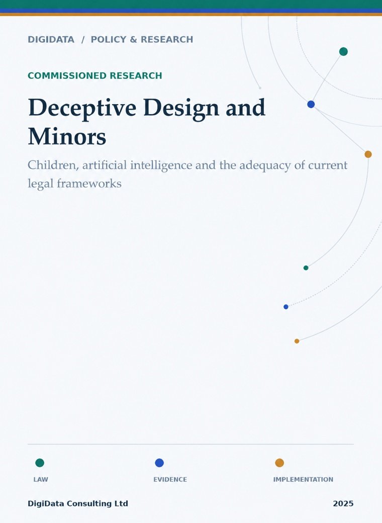 Cover for Analysis of Deceptive Design Techniques in Online Services Popular Among Children