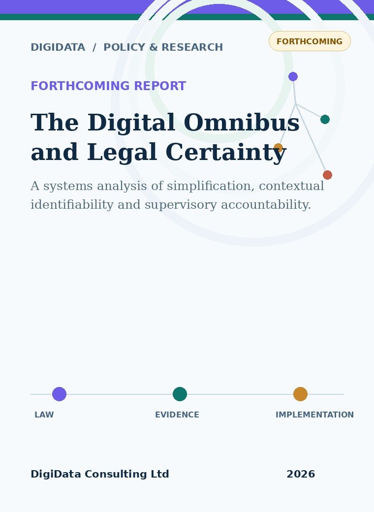 Cover for The Digital Omnibus and Legal Certainty
